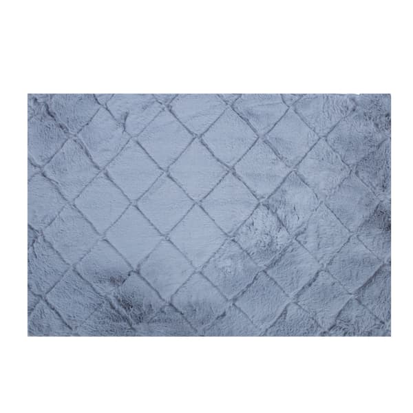 Tæppe 60x90 cm Grå Polyester