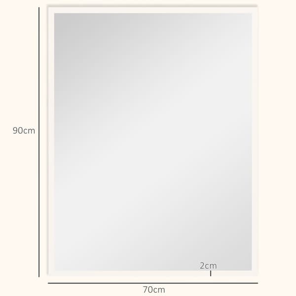 Väggspegel 70x90 cm vit , Star