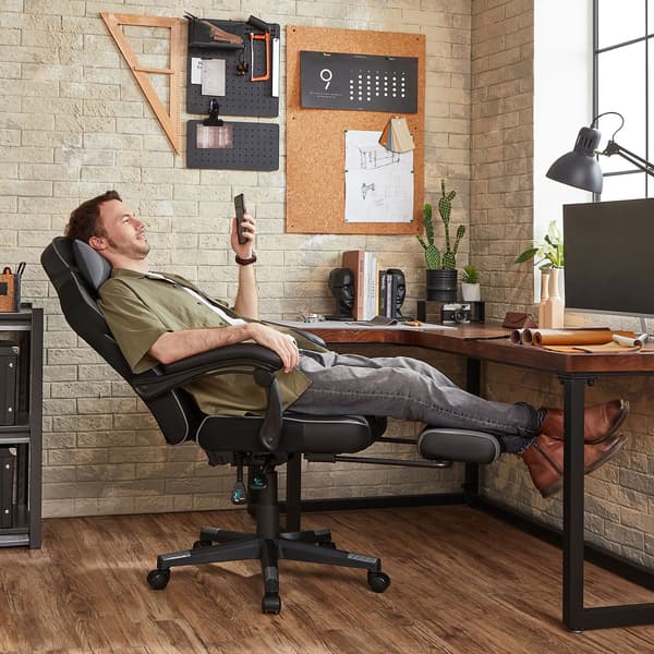 Gamingstol 70,9x65,5x119,7 cm Sort PU-læder