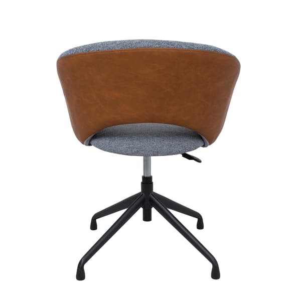 Kontorstol Karina 62x60x68-74 cm Grå Lys Brun justerbar