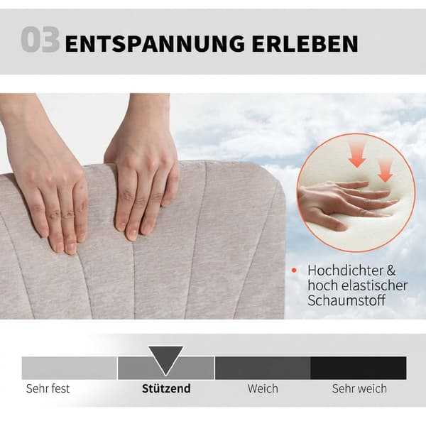 Kontorstol 62x67x83–93 cm beige