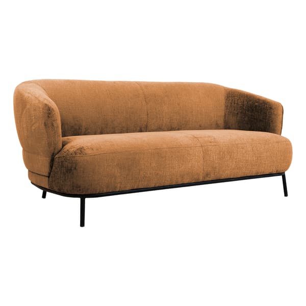 Sofa GEMALA 200x84x82 cm orange stof