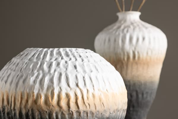 Vase 24x21 cm Beige Keramik