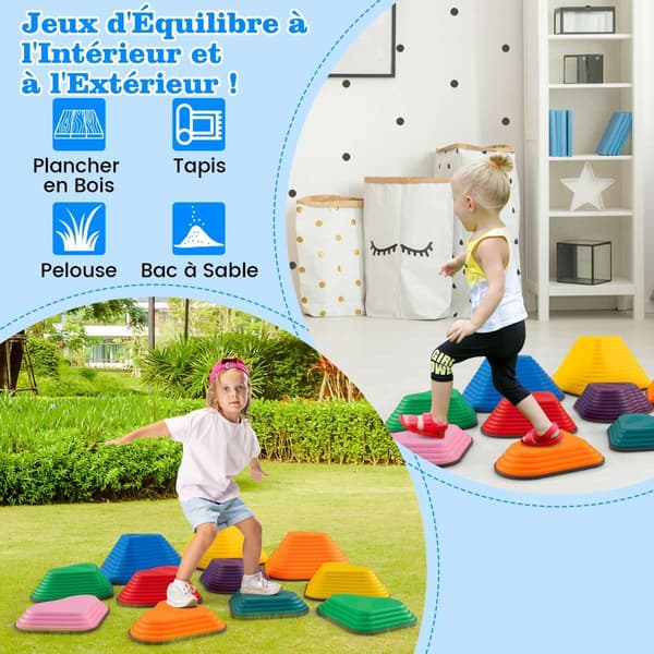 Børns Balanceklodser, Multifarvede , Star