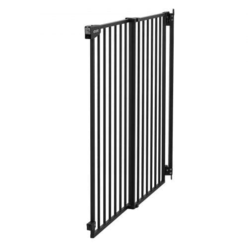 Barnsäkerhetsgrind för trappa 72-108.5x76 cm svart