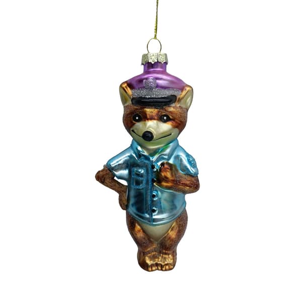 Juleophæng JOY FOX 14,8 cm Glas