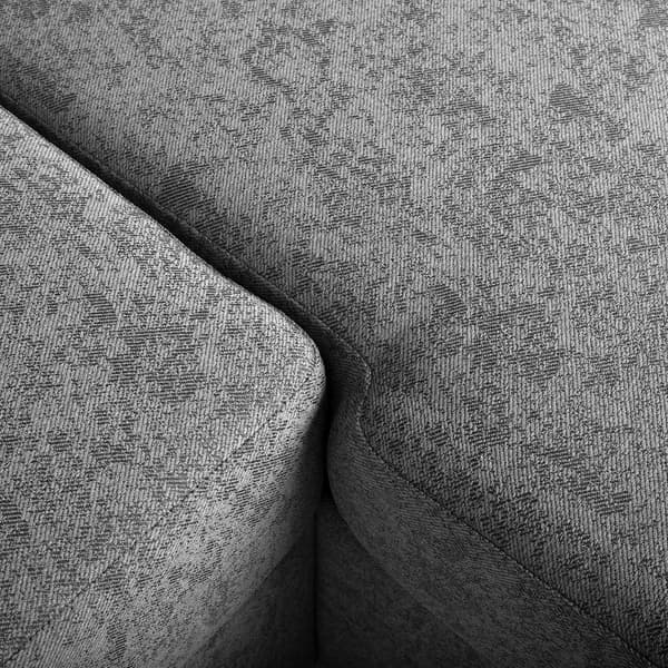Hörnbäddsoffa INGA 217x160x88 cm Grå Tyg