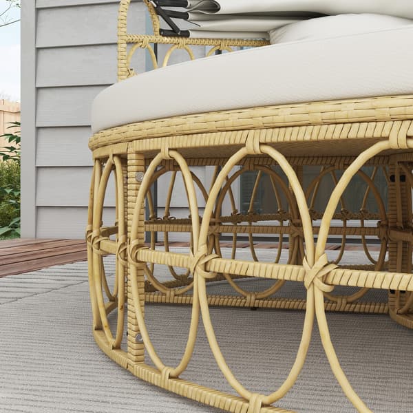 Trädgårdsmöbelset, 178x85x66,5 cm, Creme