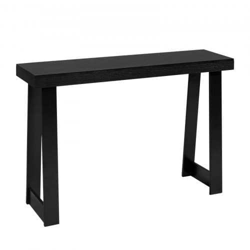 Konsolbord, 118x30,5x81 cm, Sort, Træ