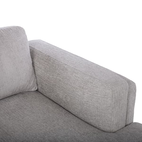 Hörnsoffa SIRE 272x93x174 cm Grå Tyg