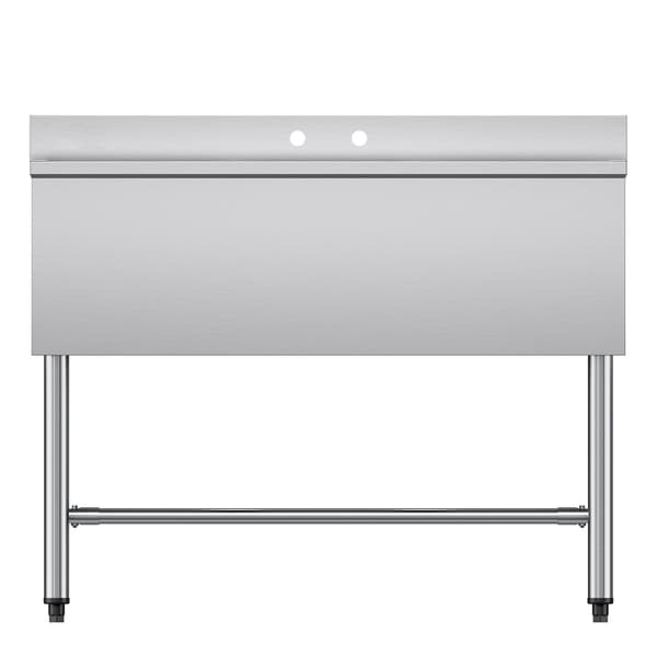 Vask med rum, 3 rum, 978x470x838 mm, rustfrit stål