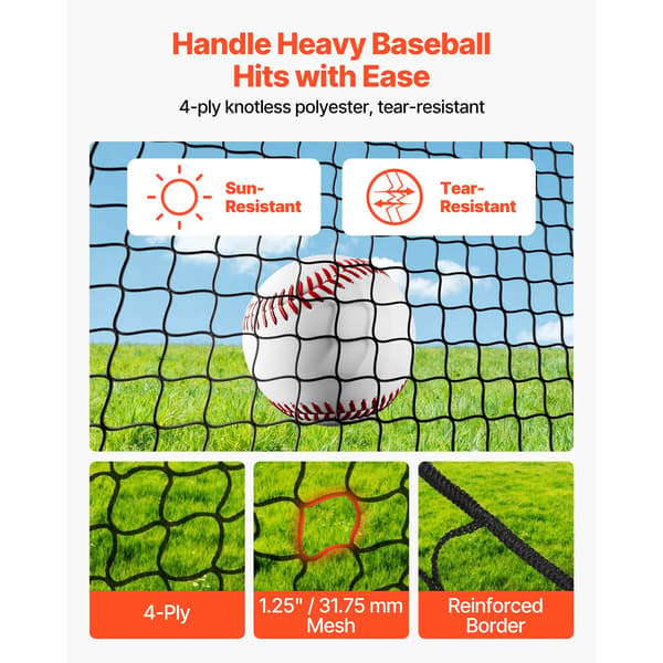 Battingbur 678x370x240 cm polyester net, indendørs udendørs
