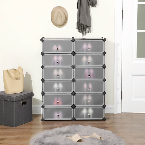 Skohylde 83x31x105 cm sort