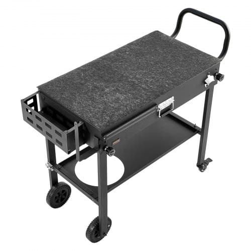 Grillvagn, 104x47,5x89 cm, Fällbar, Stål