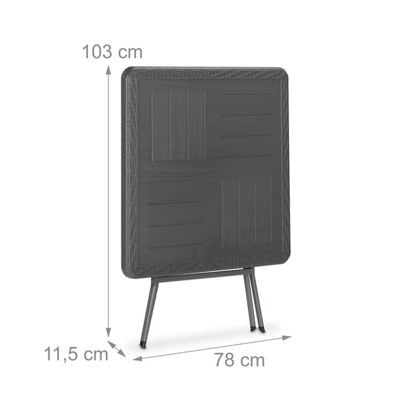 Trädgårdsbord Träimitation Plast Stål, Kodustaar