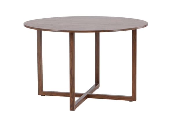 Spisebord Durango 120x75 cm Valnød Stål MDF