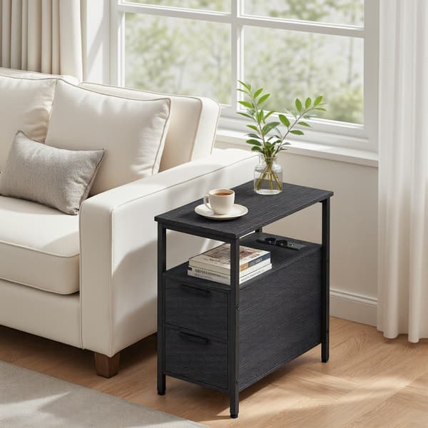 Sidebord 60x35x61 cm Svart