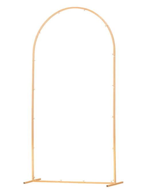 Bue Baggrundsstativ, 220x120 cm, Guld, Metal