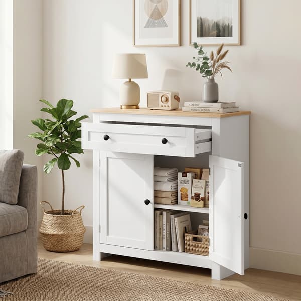 Sideboard 78,5x35x80 cm Vit förvaring