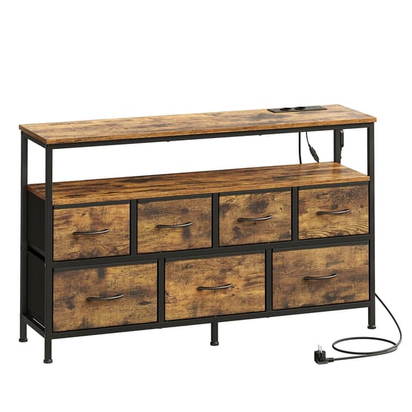 Sideboard 30x113.8x68.1 cm Brun-Svart träförvaring