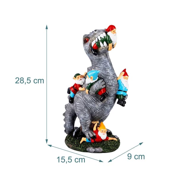T-Rex trädgårdsdekoration som äter tomtar, Kodustaar