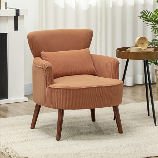 Lænestol Polstret Accent Stol 69x69,5x78 cm Orange