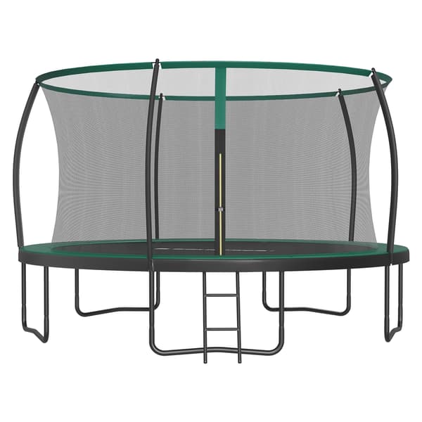 Trampolin 427,1x270,1 cm Sort Udendørs