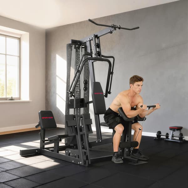Home Gym Station, 162x162x210 cm, Sort, Stål