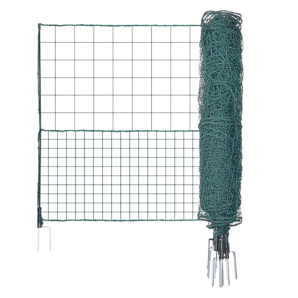 Midlertidigt hegn 125x2500 cm grønt plastiknet