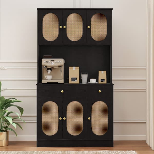 Sideboard, 100x40x180 cm, Svart, Förvaring , Star