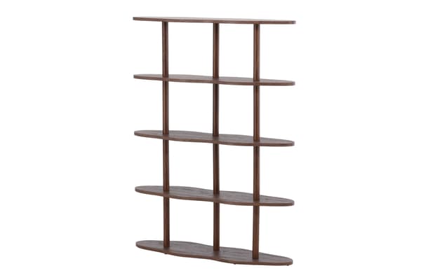 Bogreol Moln 105x30x140 cm Mocca MDF