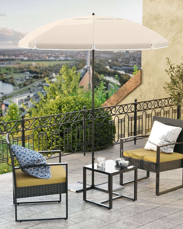 Strandparaply, 160x206 cm, Beige