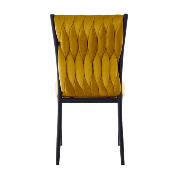 Tuoli EMORY 47x59x93 cm keltainen sametti