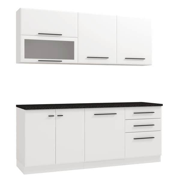 Köksenhet, Home, 200x85x60 cm, Vit, Förvaring