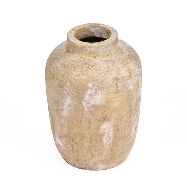 Vase Echo 20x20x30 cm Creme Terrakotta
