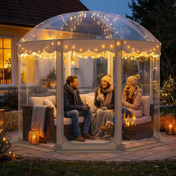 Pop Up Bubble -teltta 10x10x7 ft läpinäkyvä