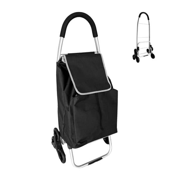Ostoskärry 101x48x38 cm musta, Kodustaar