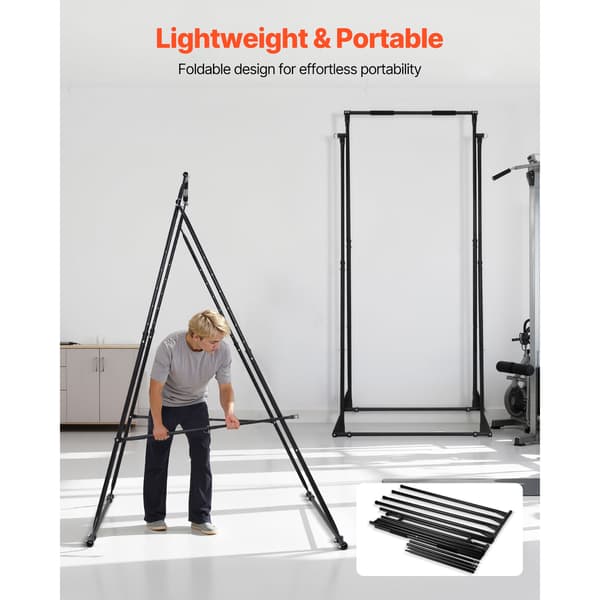 Yoga svingstativ, 175x130x240 cm, multifunktionel stålramme