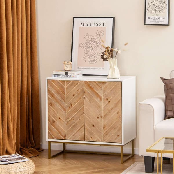 Buffet Skænk Skab, 80x40x80 cm, Hvid , Star