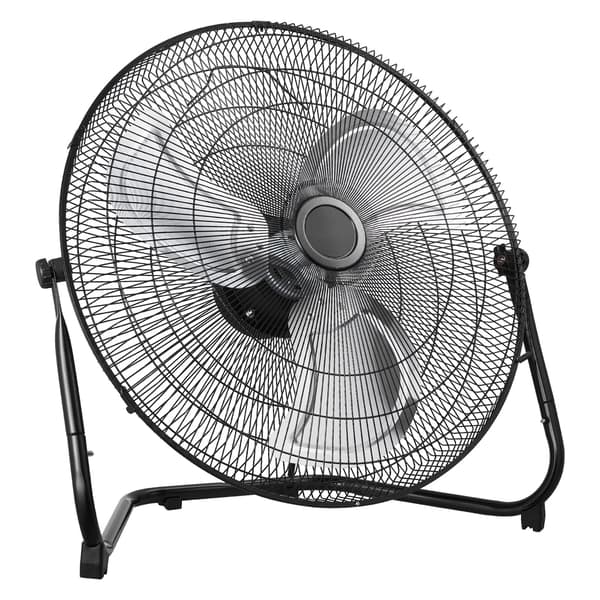 Gulvventilator, 60x26x60 cm, Sort, Metal
