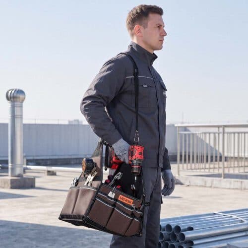 Værktøjstaske GH202506 45 lommer 33 cm sort