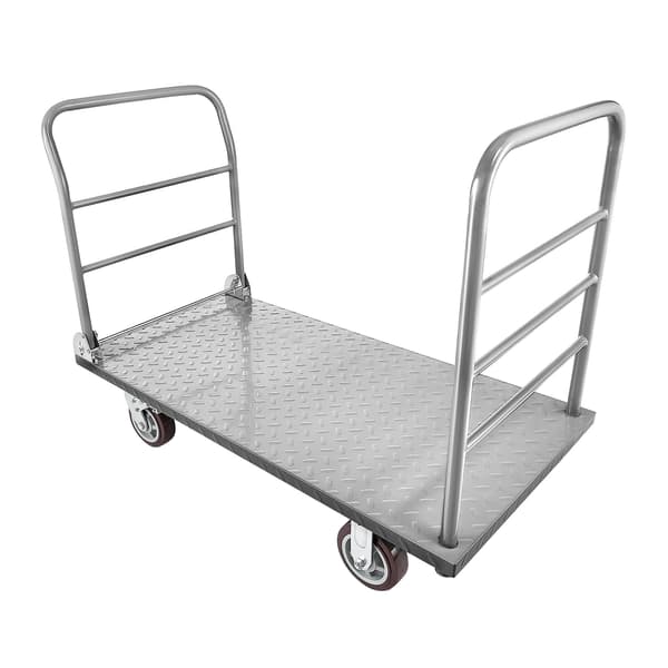 Platformvogn 1220x610x920 mm, robust fladvogn, stål