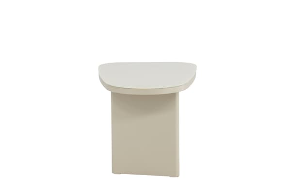 Sidebord Grönvik 70x45x40 cm Beige Glas MDF