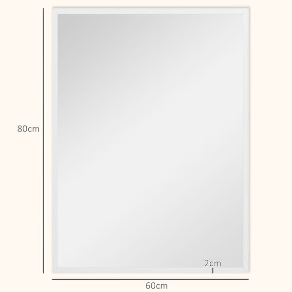 Väggspegel 60x80 cm vit , Star