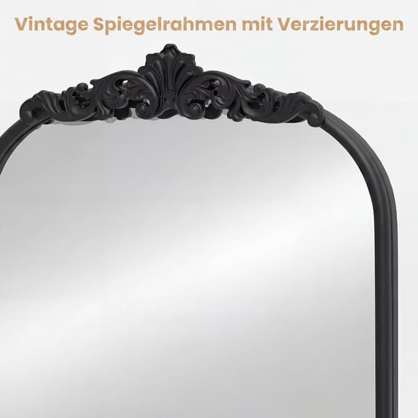 Bueformet vægspejl 76x51x2,5 cm guld