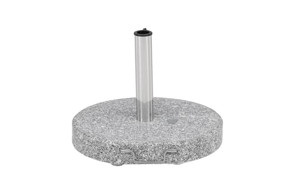 Parasolfod Granit Rustfrit Stål Grå