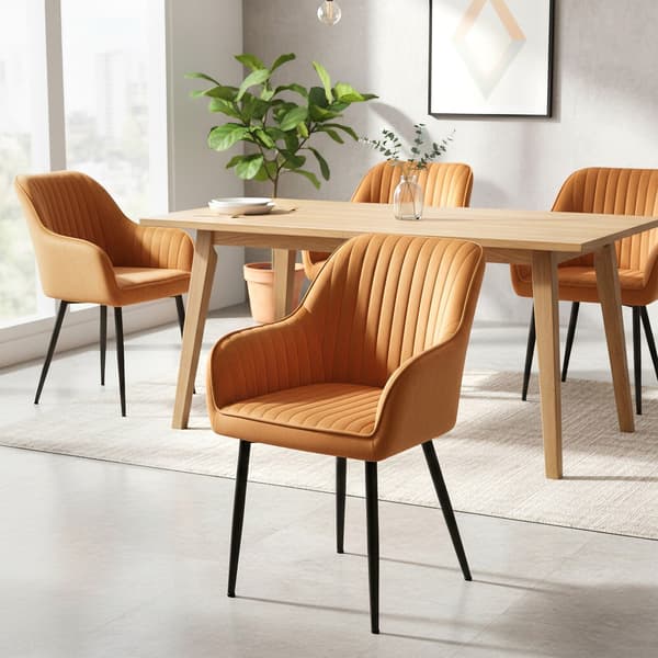 Spisebordsstol 60x62,5x85 cm Brun-Sort Velourpolstring