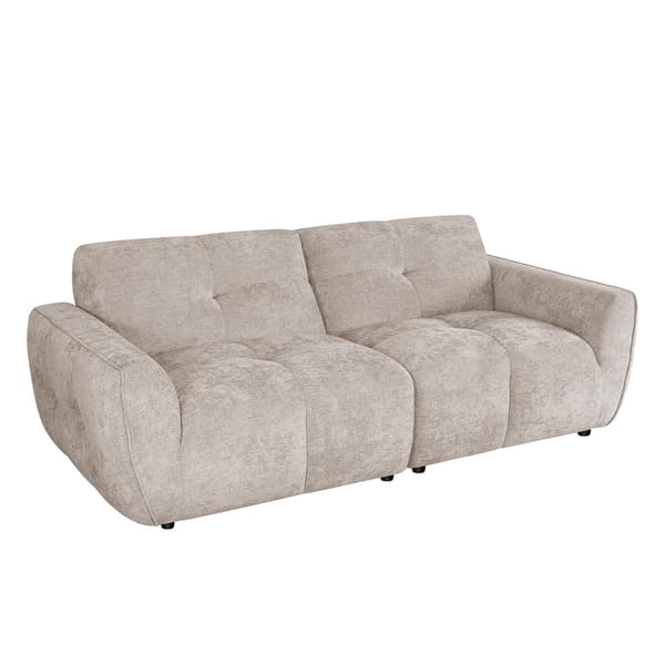 Sofa DAMALI 224x96x81 cm lys brun