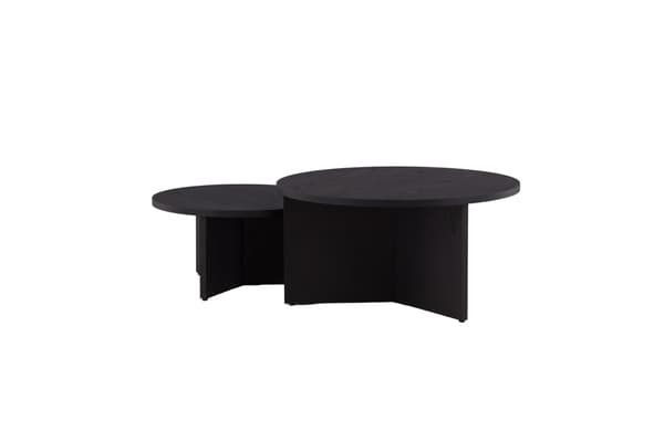 Sofabordssæt Saltö 65x85 cm Sort MDF