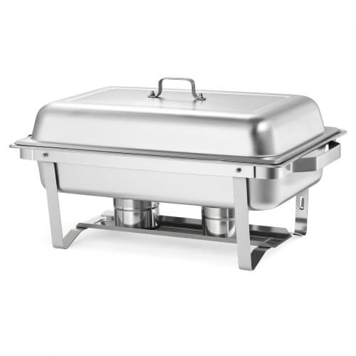 Chafing Dish Sæt, 4 stk., 61,5x34,5x32,5 cm, Rustfrit Stål